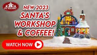 Santa's Workshop & Coffee Village - Animated Christmas Magic | FG Square Villages