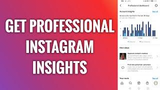 How To Get Professional Instagram Profile Insights