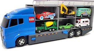 13 Type Tomica Cars  Tomica opened and stored in the big convoy