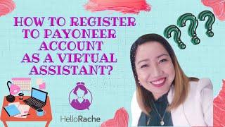 How to Register to Payoneer Account as Virtual Assistant and Earn 25$ | Hello Rache | Blessed Ayza