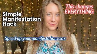 Super Simple Manifestation Hack to MANIFEST FASTER