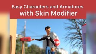 Easy characters and armatures - Skin Modifier - Blender 3.0 Tutorial