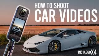 How To Use The Insta360 X4 In Your Car Videos!