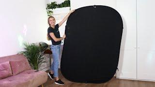 How To Fold A Large Portable Pop Up Backdrop