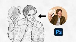 Advanced PENCIL SKETCH Effect - Photoshop Tutorial! #PSDESIRE