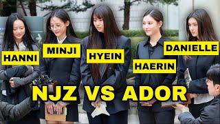 NJZ Appear At Court For First Round Of Interrogations Versus ADOR #kpop