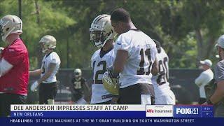 Dee Anderson impressing staff at Saints 2022 rookie mini-camp