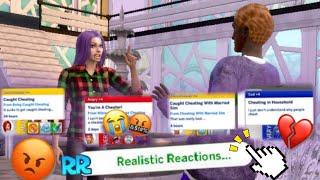 *Sim Caught Cheating* How To Download + Use Realistic Reactions Mod (Link In Description)