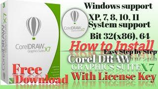 How to Install ? Corel Draw Graphics Suite X7 | All Windows Support | System Support  bit 32 bit  64