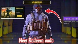 Free Ghost - Loose Ends Skin Redeem code codm 2022 | cod mobile Redeem code | codm Redeem code 2022