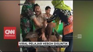 Heboh! Beragam Ekspresi Pelajar Saat Disuntik