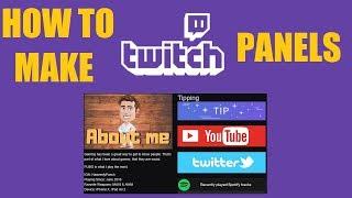 How To Make Twitch Panels Online Free