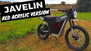 Javelin Review and Ride: Red Acrylic Panels | Spark Cycleworks