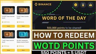 How to claim Binance Token Voucher | How to redeem Binance wotd points | Binance payment received