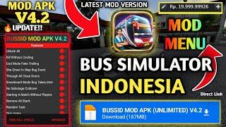 Bus Simulator Indonesia Mod Menu v4.2 For Android 2024 |  BUSSID Unlimited Money, Unlock All Buses