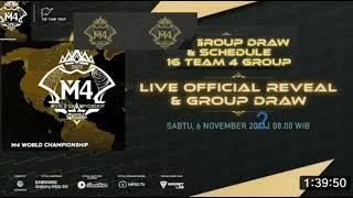 M4 Group Draw ( Jadwal Undian M4 Jakarta Istora Senayan