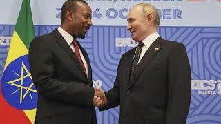 Ethiopian Prime Minister Abiy meets Russian president Putin at BRICS summit