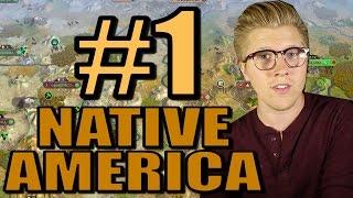 Civ 5: Brave New World Gameplay - Native America Mods - Part 1 [AI Only]