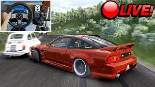 LIVE Union Island With Traffic Cruise & Drift in Assetto Corsa | Logitech G27 + Wheel Cam