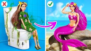  I Made a REAL Mermaid Tail for Barbie! Extreme Mermaid Makeover by R-Teens