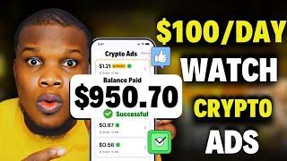 GET PAID WATCHING CRYPTO ADS | FREE CRYPTO EARNING SITE 2025 (BLOGGING)