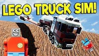 LEGO TRUCK DRIVER JOB ROLEPLAY IN LEGO CITY -  Brick Rigs Roleplay Gameplay - Lego City Job Sim