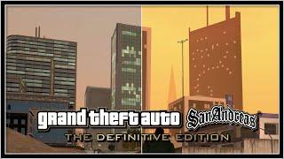 GTA San Andreas Definitive Edition: Map Comparison