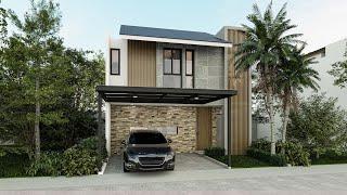 Sketchup House Design 26 (7x15meter)+ D5 Render Animation