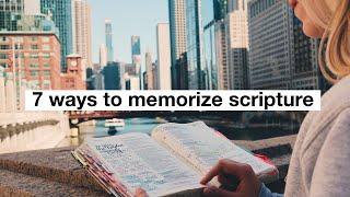 7 Ways to Memorize Scripture!