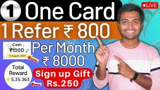 One Card Refer And Earn | How to Earn Money From One Card App | One Card Refer Online | Refer & Earn