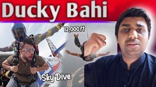 I Did A Skydive In Dubai | Jahaz Se Jump Mardi | Ducky Bhai | React with Arslan