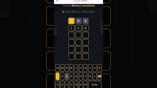 Binance word of the day 3 letters binance launchpad