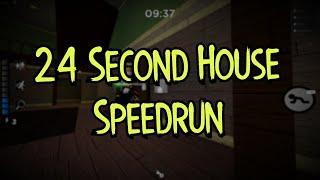 Beating House in 24 Seconds || Roblox Piggy Speedrun Former World Record