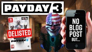 Payday 2 & 3 NEWS: Switch Version DELISTED, New Soundtrack Album & Big Announcement...