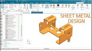 Siemens NX Sheet Metal Design Example