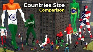 Largest Countries by Land Area | First Person View | 120+ Countries