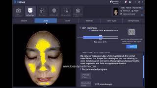 new moji AI facial skin analylzer tutorial / review/demo | facial skin analysis