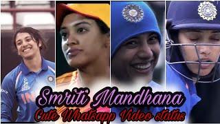 Smriti Mandhana ️Cute Whatsapp Video Status | BB Status Creator