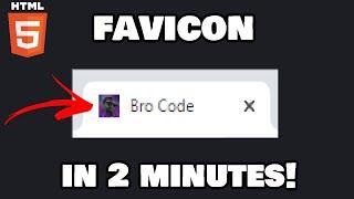 Learn HTML favicons in 2 minutes! 