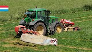 mowing 2nd cut | John Deere 6930 Premium // Pöttinger + Kuhn | Luxembourg 2024