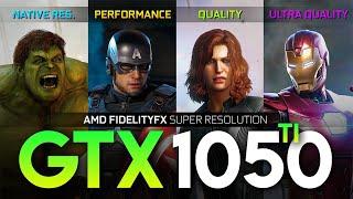 Marvel's Avengers | AMD FSR Test on GTX 1050 Ti | 1080p Side By Side Comparison