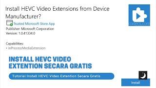 Cara Install HEVC Video Extention Gratis di Windows 10 / 11