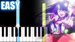 Idol - YOASOBI - Oshi no Ko OP - SLOW EASY Piano Tutorial