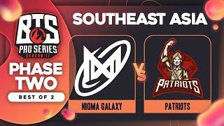 NGX.SEA vs Patriots Game 1 - BTS Pro Series 11 SEA: Groups w/ Ares & hairy_freak