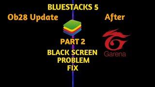 Free Fire Black Screen Problem in Bluestacks 100% works 2024 easy trick.