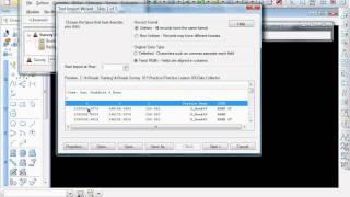 Bentley InRoads - InRoads Survey: Import survey data from a Text File