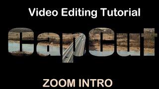 CapCut Tutorial Zoom Intro