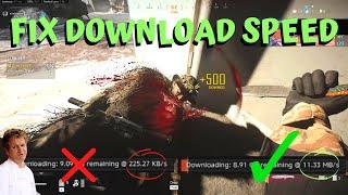 How to FIX Slow WARZONE download Speed | UPDATE Slow (CoD: Modern Warfare Tips & Fixes) Battlenet