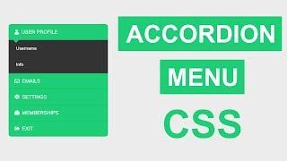 Accordion Menu CSS Only