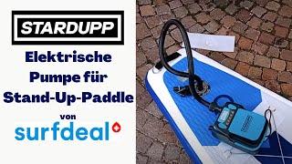 Stardupp Pump Review: Elektrische Pumpe für Stand-Up-Paddle | Testbericht zur Surfausrüstung